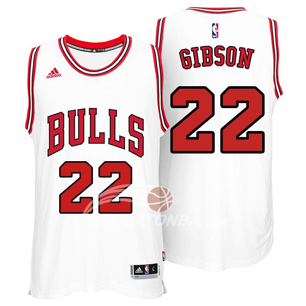 Maglia NBA Gibson Chicago Bulls Blanco